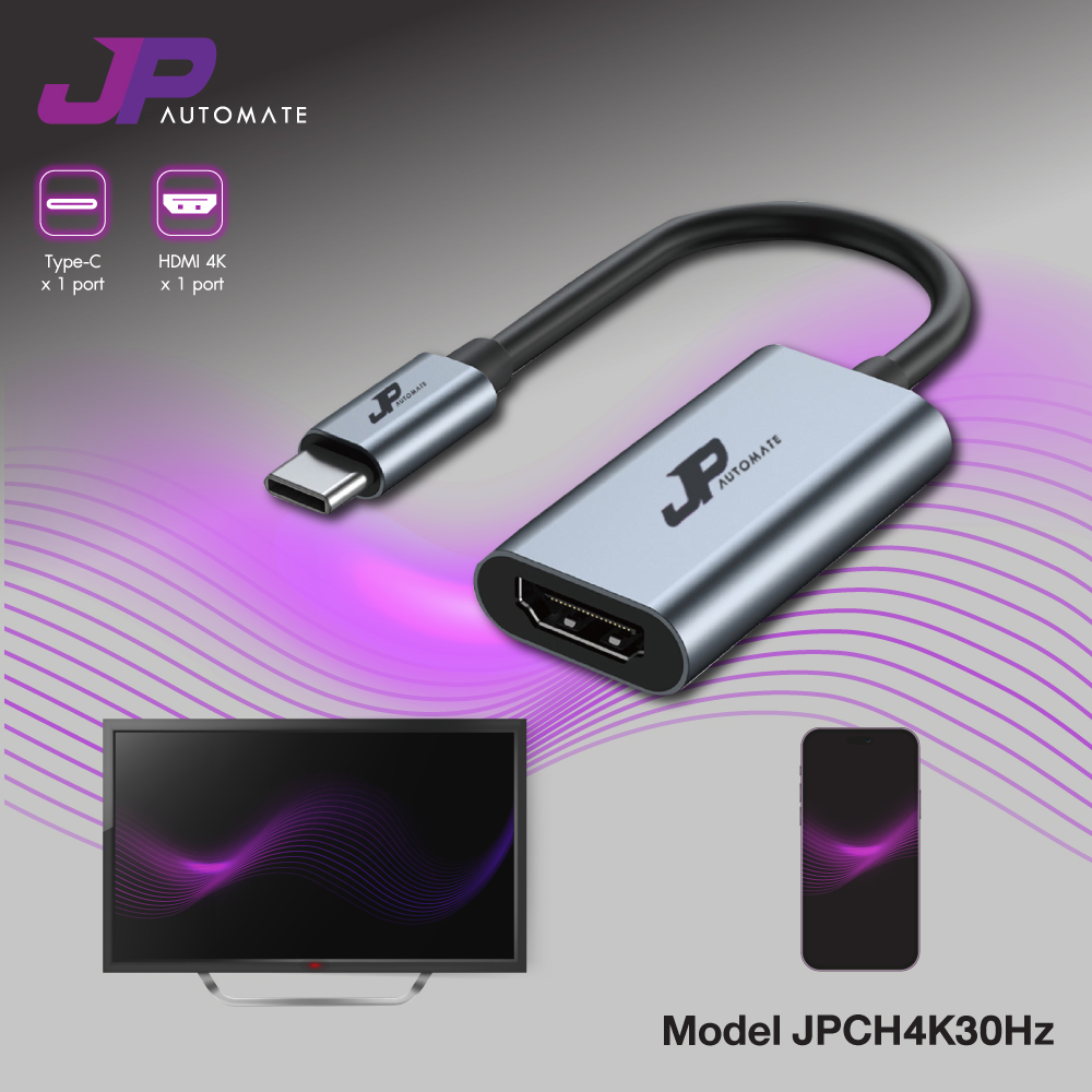 JP AUTOMATE TYPE C TO HDMI 4K 30HZ (JPCH4K30HZ)